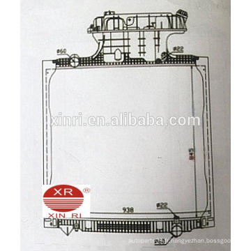 Radiateur européen de GOLDEN SUN radiateur en aluminium pour camion MAN TGA (02-) 81061016482 16511 16519 10058 16522